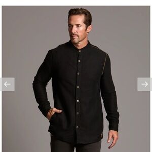 Men's Classic Black Shirt Jacket